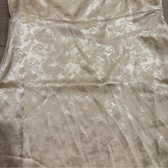 NEW Princess polly champagne pop mini dress size 2 Sexy Silky Gold - Picture 5 of 15